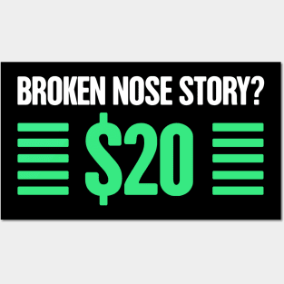 Funny Broken Nose Get Well Soon Gift Posters and Art